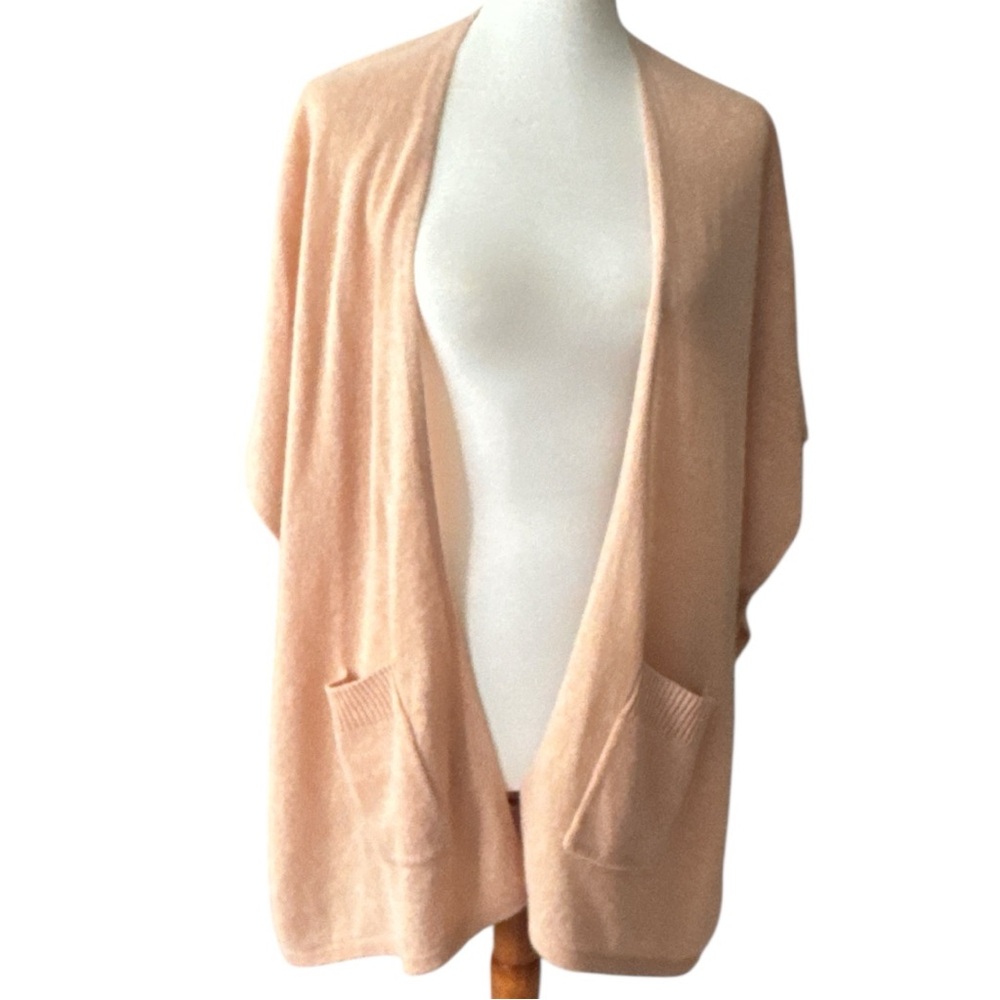 Nordstrom new no tags cashmere Cream Cardigan Sweater Open Front Lightweight